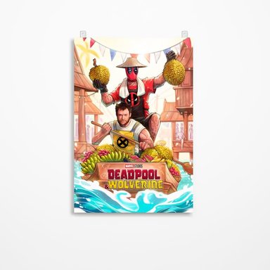 CUADRO PARED DEADPOOL 3 60 X 40