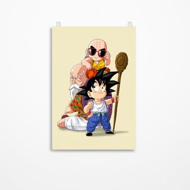 CUADRO PARED DRAGON BALL 60 X 40