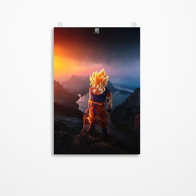 CUADRO PARED DRAGON BALL 60 X 40