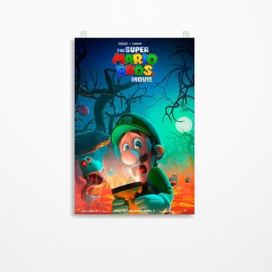 CUADRO PARED MARIO BROS 60 X 40