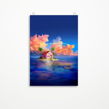 CUADRO PARED DRAGON BALL 60 X 40