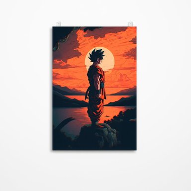 CUADRO PARED DRAGON BALL 60 X 40