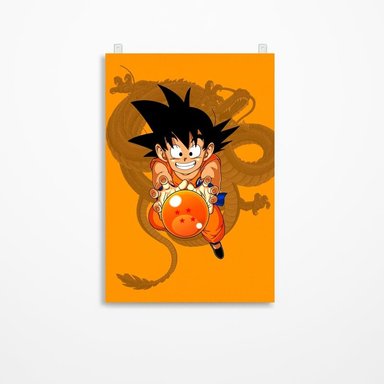 CUADRO DE PARED DRAGON BALL 60 X 40.