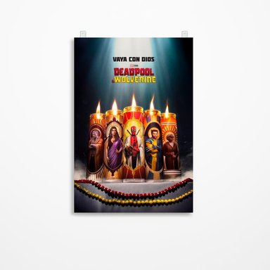 CUADRO PARED DEADPOOL 3 60 X 40