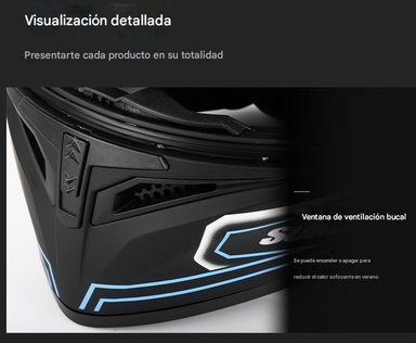 CASCO MOTO CES EX SOMAN BLANCO BRILLO ZAFIRO IRIDIUM - TALLA L - 2