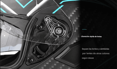 CASCO MOTO CES EX SOMAN BLANCO BRILLO ZAFIRO IRIDIUM - TALLA L - 3
