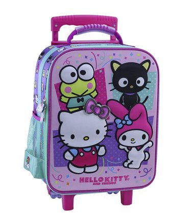 SET MALETA SCOOL MAGIC 3D GRANDE HELLO KITTY Y FRIENDS - 2