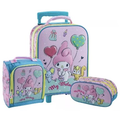 SET MALETA SCOOL MAGIC GDE 3D MY MELODY