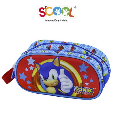 SCOOL MAGIC SET MALETA GDE 3D SATIN SONIC - 5