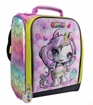 SET MALETA SCOOL MAGIC MED 3D POOPSIE LILA CLARO - 2