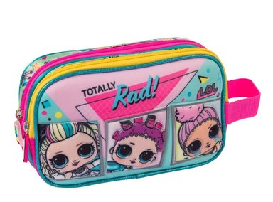 SET MALETA SCOOL MAGIC MED 3D LOL SURPRISE FUCSIA - 5