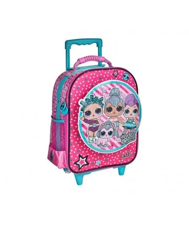 SET MALETA SCOOL FANTASIA MED LOL ROSADO - 2