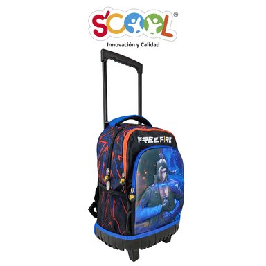 SET MOCHIRUEDAS SCOOL MAGIC 3D FREE FIRE NEGRO PLUS - 2