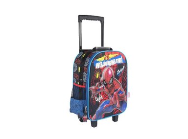 SET MALETA ARTESCO PREMIUM SPIDERMAN NEGRO ZIPP - 2