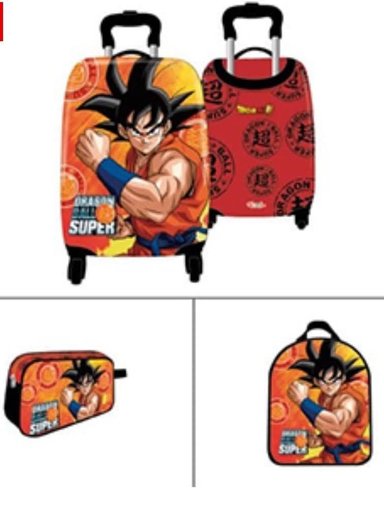SET MALETA STRONG SCOOL MED DRAGON BALL
