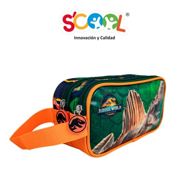 SET MALETA SCOOL MAGIC PREMIUM GDE METALIZADO JURASSIC - 7