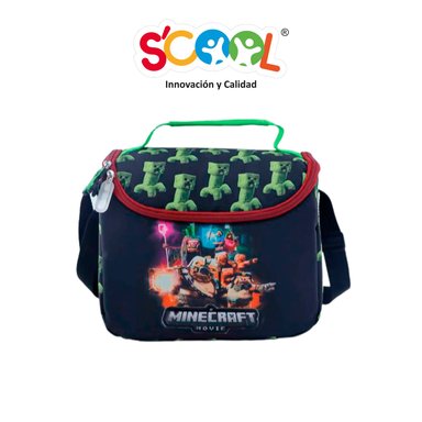 SET MALETA GDE SCOOL MAGIC 3D METALIC MINECRAFT - 4