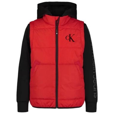 CASACA PARA NIÑO CALVIN KLEIN HYBRID JACKET  RED