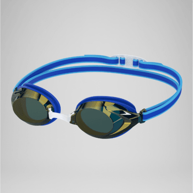 LENTES PARA NATACION SPEEDO VANQUISHER 3.0 MIRROR JR BLUE