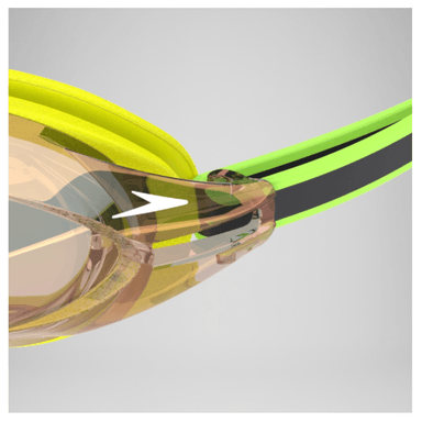 LENTE PARA NATACION SPEEDO VANQUISHER 3.0 MIRROR YELLOW - 5