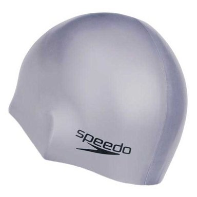 GORRO PARA NATACION SPEEDO PLAIN FLAT PLOMO