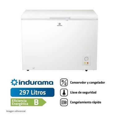 CONGELADORA INDURAMA CI-320BL 297 LITROS FROST HORIZONTAL DE BLANCO