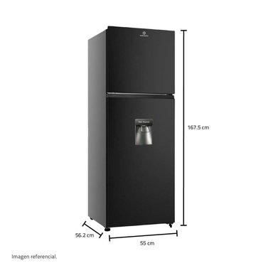 REFRIGERADORA INDURAMA TOP FREEZER NO FROST RI-389DNI 246 LITROS NEGRO - 5