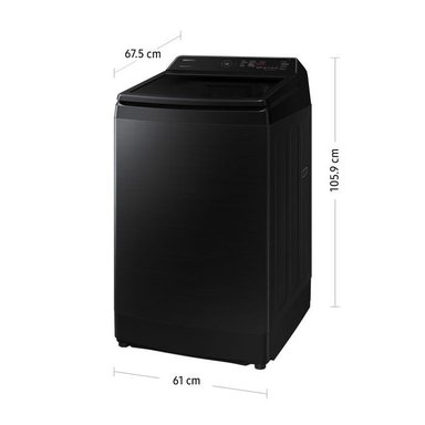 LAVADORA SAMSUNG ECOBUBBLE 13 KG NEGRA WA13CG5441BVPE - 3