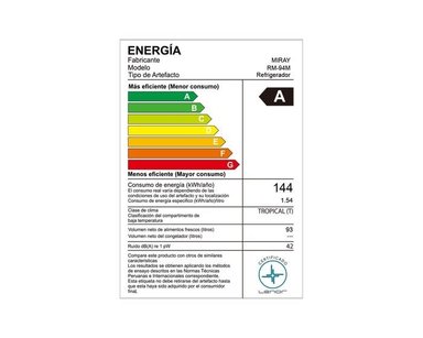 FRIGOBAR-REFRIGERADORA MIRAY RM-94M 93 L - 5