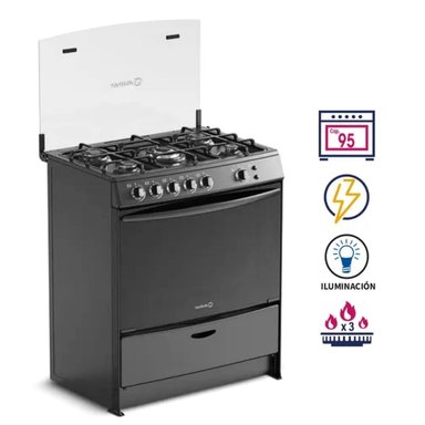 COCINA A GAS MIRAY AZALEA PLUS GLP 5 HORNILLAS