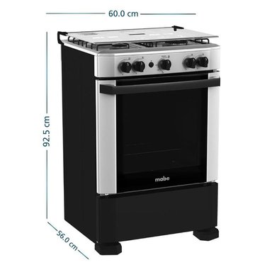 COCINA MABE CMP6014AG1 4 QUEMADORES SILVER - 5