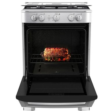 COCINA DE PISO A GAS 60 CM INOX MABE - CMP6035FX1 - 2