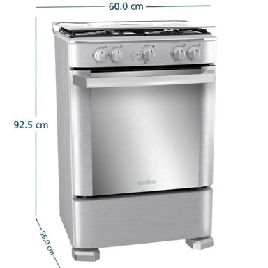 COCINA DE PISO A GAS 60 CM INOX MABE - CMP6035FX1 - 4