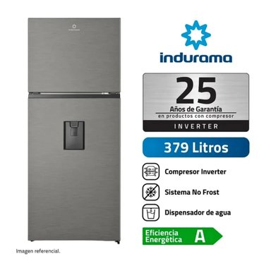 REFRIGERADORA CON DISPENSADOR 379 LITROS CROMA INDURAMA RI-469DI
