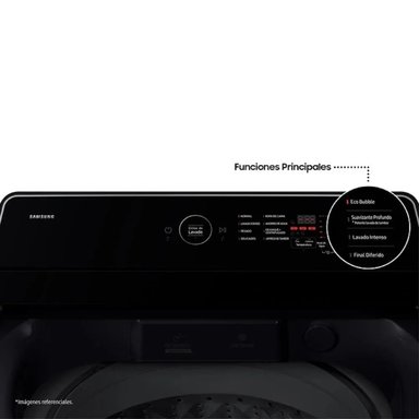 LAVADORA SAMSUNG 19KG ECOBUBBLE WA40F19E7CPE - GRIS GRAFITO - 4