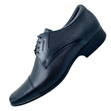 ZAPATOS DE VESTIR HOMBRE CALIMOD CUERO NEGRO MATE I90 - 2