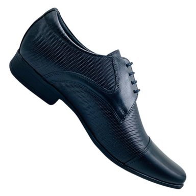 ZAPATOS DE VESTIR HOMBRE CALIMOD CUERO NEGRO MATE I90 - 4