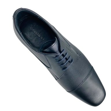 ZAPATOS DE VESTIR HOMBRE CALIMOD CUERO NEGRO MATE I90 - 5