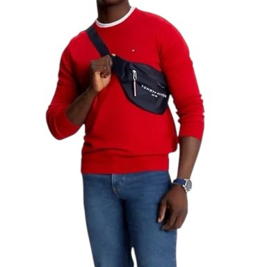 TOMMY HILFIGER
SUÉTER DE CUELLO REDONDO CON LOGOTIPO SÓLIDO - 2