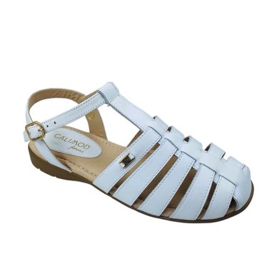 SANDALIAS MUJER CALIMOD FEMME CUERO BLANCO - 1