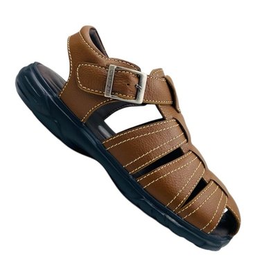 SANDALIAS URBANAS HOMBRE CALIMOD CUERO CAMEL - 2