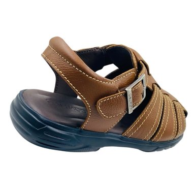 SANDALIAS URBANAS HOMBRE CALIMOD CUERO CAMEL - 5