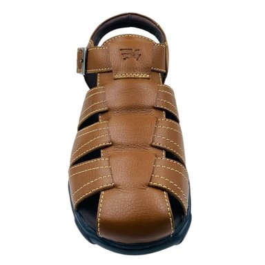 SANDALIAS URBANAS HOMBRE CALIMOD CUERO CAMEL - 6