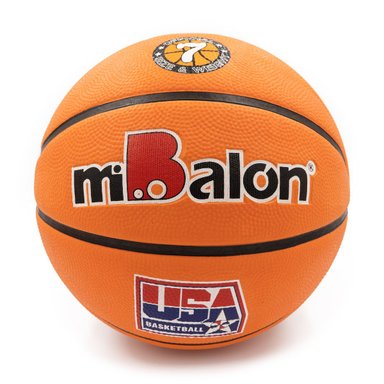 PELOTA BASKET MIBALÓN NARANJA GRAVADA #7