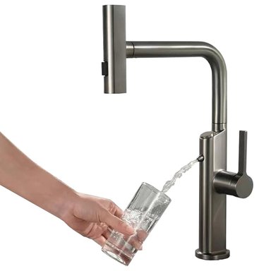 LLAVE HILIVING GM-DO31 GRIFERIA COCINA 2 EN 1 DISPENSADOR AGUA PURIFICADA INTEGRADA