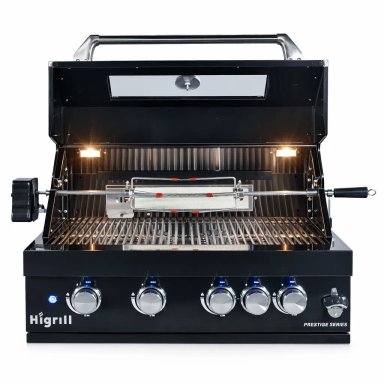 PARRILLA HIGRILL NEGRO A GAS MULTICOCCION 5 QUEMADORES EMBUTIR QUEMADOR INFRARROJO - 2