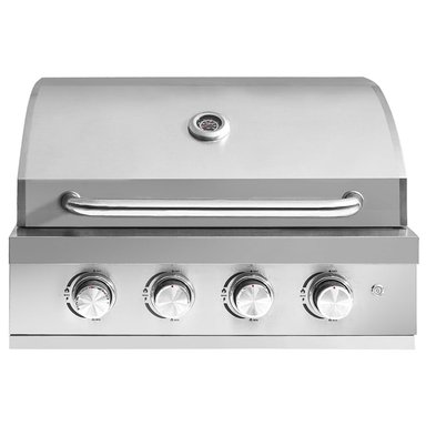 PARRILLA A GAS DE 4 QUEMADORES PARA EMPOTRAR DE ACERO INOXIDABLE 304 - 70CM