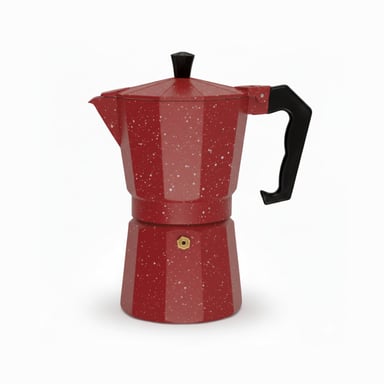 CAFETERA ITALIANA CFTR-NGRT EXPRESSO MOKA 6 TAZAS COLOR ROJO 300ML - 1