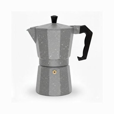 CAFETERA ITALIANA CFTR-NGRT EXPRESSO MOKA 6 TAZAS COLOR PLOMO 300ML - 1