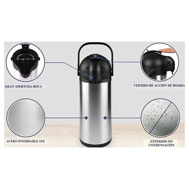 TERMO CON DISPENSADOR ACERO INOXIDABLE DE 3 LITROS - 6